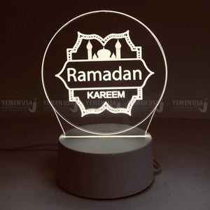 Led Ramadan Clear Glass Light -