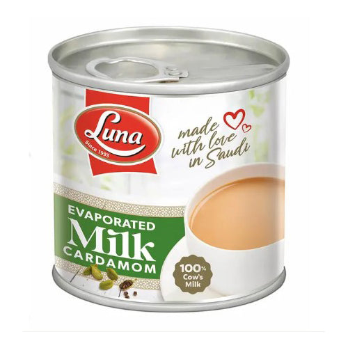 Luna Evaporated Milk With Cardamom-  حليب مركز لونا هيل