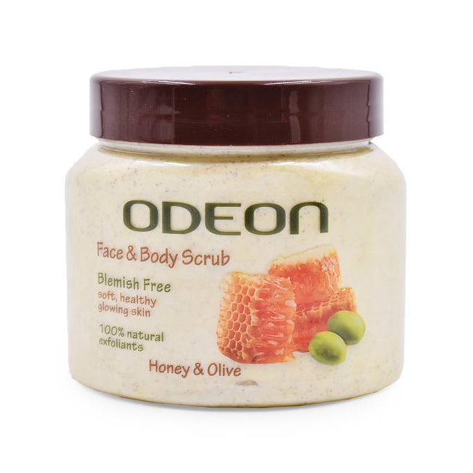 Odeon Scrub- Honey & Olive - كريم فرك الجسم