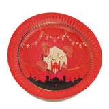 Ramadan Round Paper Plates 9 Pack Of 10 Pcs -