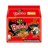 Buldak Noodles 2xSpicy Chicken Flavor 5pk- اندومي بنكة الدجاج حار جداً