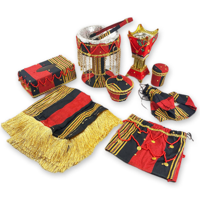 9 Pieces Yemeni table set - طقم طاولة تراثي يمني 9 قطع