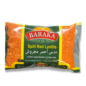 Baraka Split Red Lentils - عدس أحمر مجروش