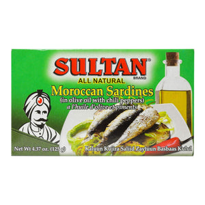 Sultan- Moroccan Sardines in Olive Oil with Chili Peppers