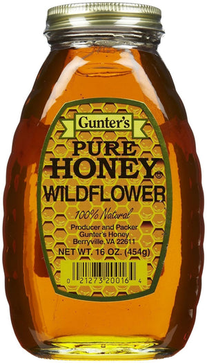 Gunter- Wildflower Honey 16oz- عسل الزهرة البرية