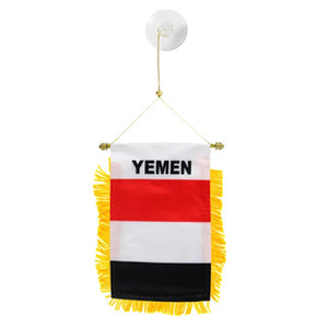 Yemen Mini Hanging Flag - تعليقة سيارة علم اليمن